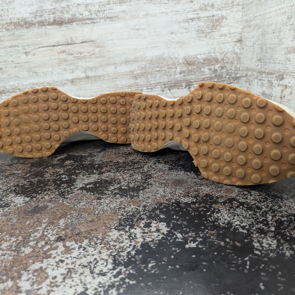 New Balance White and Tan Athletic Sneakers - Picture 7 of 7